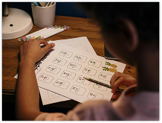 Group of students and tutor working together